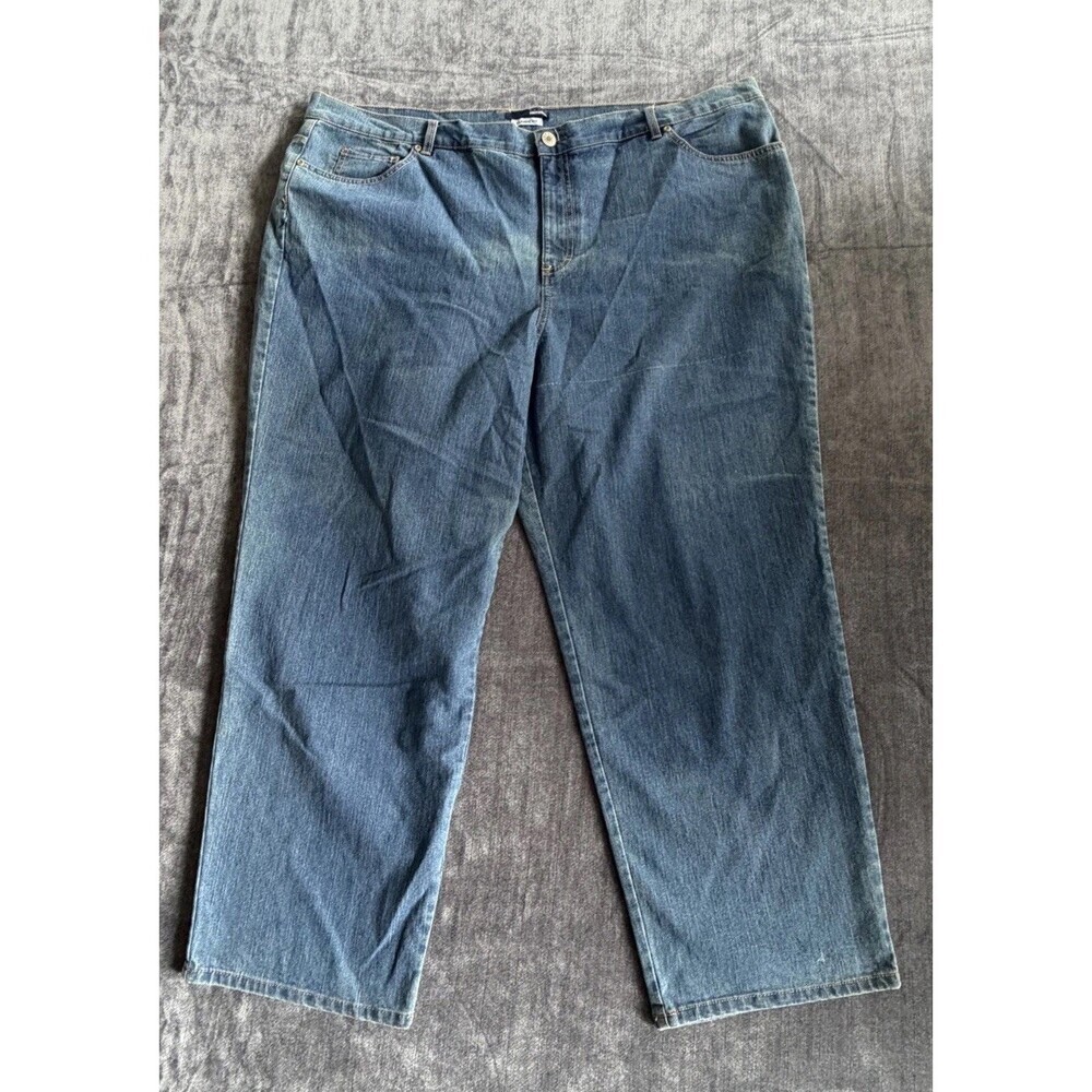 Basic Editions Classic Fit Woman 26W S Denim Blue medium Jeans NWT